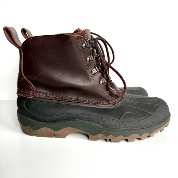 L.L.BEAN Mens Rubber and Leather Insulated Boots - Size 10M (For a size 11 Foot) main image 5